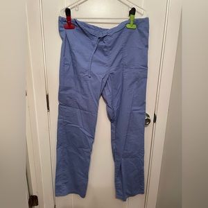 Blue scrub pants